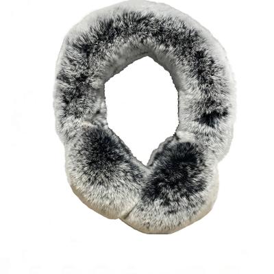 China Cute Fashion Style Winter Rabbit Fur Earflap Fluffy Earmuff Men Warm Fashion Women Soft Warm Fur Earmuff for sale