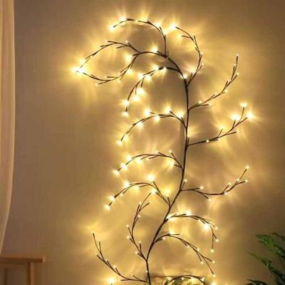 China AC LED Curtain Light DIY Flexible Decorations Light Trees with 144 LED Plants for Christmas Room Home Wall Wedding Party Decoration for sale