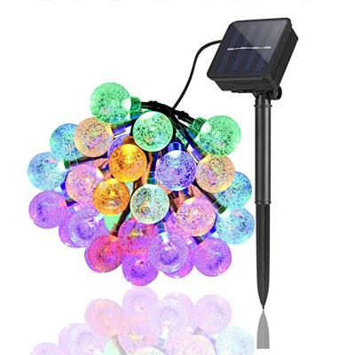 China Decorative Colorful Light String Bubble Ball Light LED Curtain Light AC LED Bulb String_ Amazon Crystal Ball String Light Outdoor Yard for sale