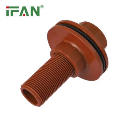 China IFAN Wholesale Price Brass Thread Fittings Plumbing Material Tank Connector Plastic PPH Pipe Fittings for sale