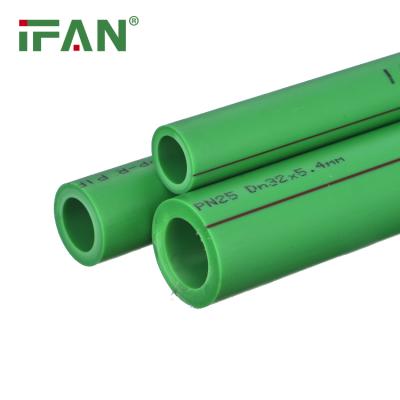 China IFAN Hot Sale PPR Pipes And Fittings Green White Grey Color PPR Plumbing PN20 20-110MM PPR Plastic Pipe zu verkaufen