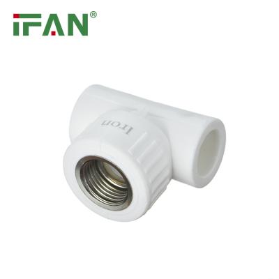 China Wholesale Price Hot Sell IFAN PN20 White Welding PPR Fittings Female Tee Plumbing Pipe PPR for sale