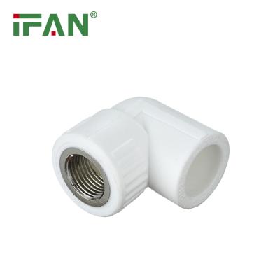 China Wholesale Price Hot Sell IFAN PN20 White Welding PPR Fittings Female Elbow Plumbing Pipe PPR for sale