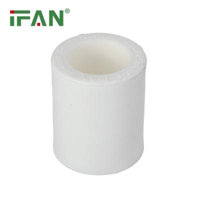 China IFANPLUS CE Certificate PPR Pipes And Fittings Water White Color 20MM 25MM 32MM Fittings PPR Pipe Socket for sale