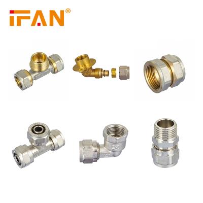 Китай IFAN Wholesale Cooper Pipes And Fittings Brass Male Thread Adapter Accessories Manufacturers продается