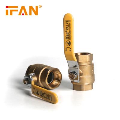 Китай Hot new products 1/2 inch thread full bore brass cock valve for gas brass ball valve price продается