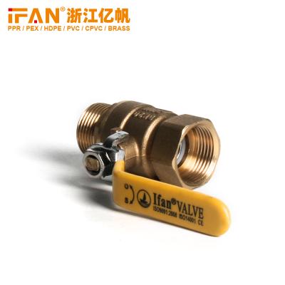 中国 High Pressure DN15 - DN100 Forged Gas Brass Ball Valves Male Thread Natural gas valve 販売のため