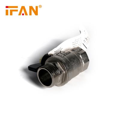 中国 IFan Export abroad Mini Water Copper Angle Brass Ball gate float Valve with flange valve 販売のため