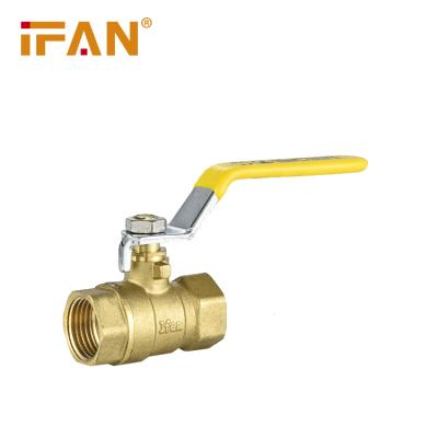 China IFAN wholesale 1/2 mini gas pipe fittings brass ball valve long handle ball valve zu verkaufen