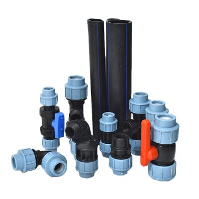 China IFAN Wholesale high quality corrosion resistant high pressure plastics PP HDPE compression plastic pipe fittings zu verkaufen