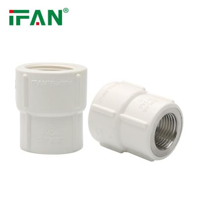 Chine IFAN Plumbing Material PVC Thread Fittings White Female Socket Stainless Steel Plastic Pipe PVC Piping Fittings à vendre