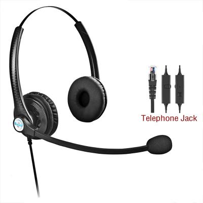 China Noise Canceling Best Seller Noise Canceling Call Center Phone To RJ9 / RJ11 Headset Earphones With Microphone And Volume Control For Avaya for sale