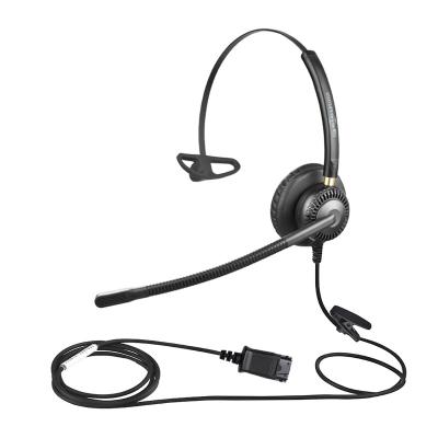 China Beien CF71 Single Ear USB Headset Call Center Comfortable Wearing Noise Canceling Microphone with QD to USB Cable Compatible with Plantronics for sale