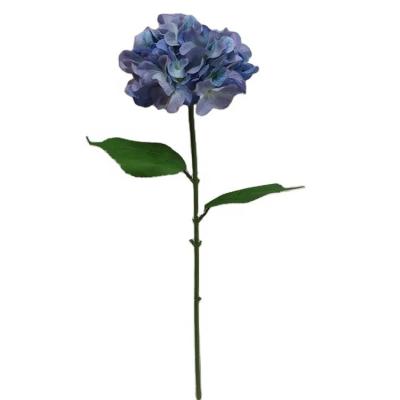 China Celebration Hydrangea Pick Silk Flower Artificial Flower for sale