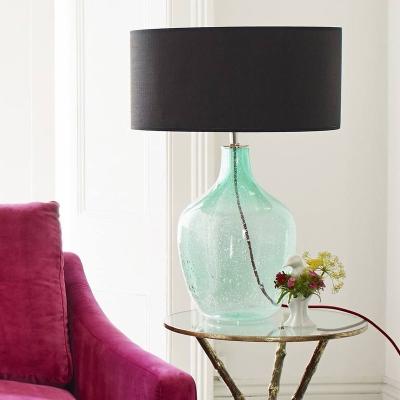 China Modern Unique Design Crystal Hand Glass Table Lamp for Bedroom (ONLY PROVIDE GLASS BOTTLE) for sale