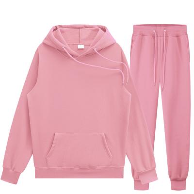 China Wholesale New Fashion Anti-wrinkle Fleece Mens Hoodie And Sweatpants Set Logo Custom Hoodie Set for sale