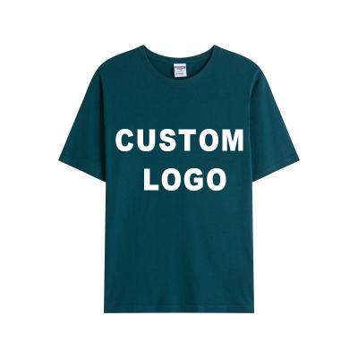 China Anti-wrinkle FINE ALL Logo T-shirt Cotton Plain T-shirt Oversized Basic Men's T-shirts Dropshipping 2021 New Design 100% Organic Custom Color for sale