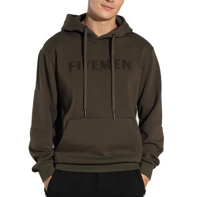 China Plus Size Embossed Custom Quality Color Mens Logo Fitness Pullover Hoodies for sale