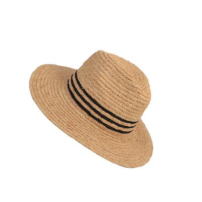 China Wholesale Lightweight Summer Felt Hat Fishing Sun Visor Hat Logo Embroidery Custom Straw Hat For Women Ladies for sale