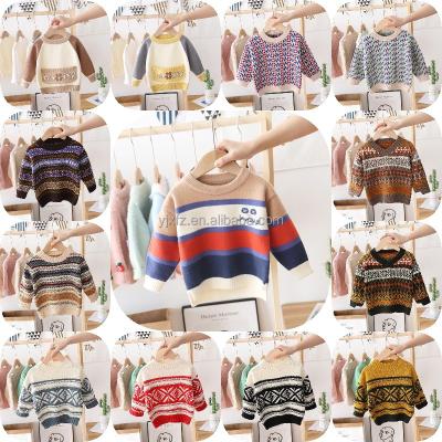 China Anti-shrinkage Europe and the United States autumn and winter sweaters for boys and girls soft thick loose round neck sweater pullover wholesale for sale