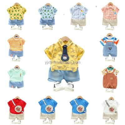 China Wholesale 2022 Summer New Boy's Short Sleeve Suit Children's Clothing Preppy Style Children's Clothing Children's Suit for sale