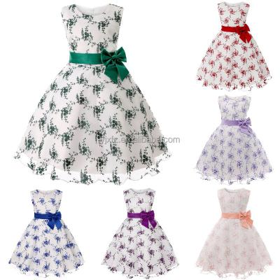 China Anti-wrinkle Europe and the United States sleeveless gauze explosion-style skirt princess girl dress wholesale for sale