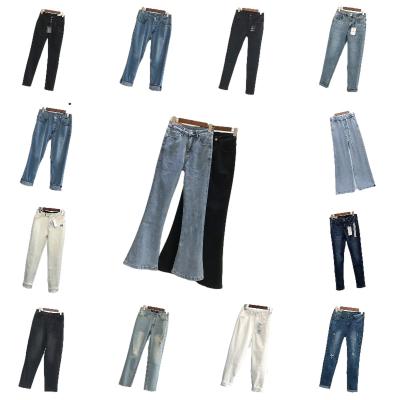 China Breathable Europe and the United States new summer trend slim tube women jeans straight pants wholesale for sale