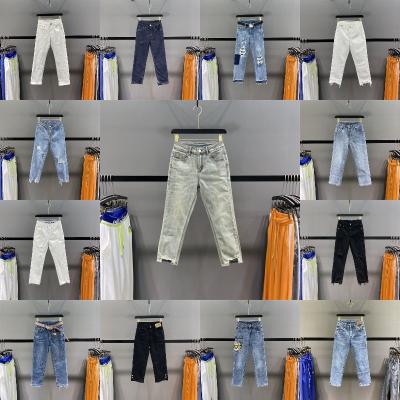 China Breathable Europe and the United States summer trend slim and flexible pencil cowboy women's pants wholesale for sale