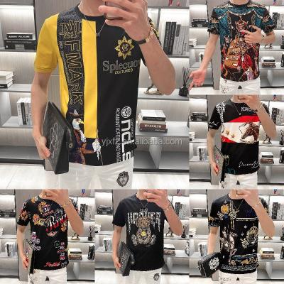 China Anti-wrinkle Summer 2022 new casual men's short sleeve t-shirt with round collar for sale