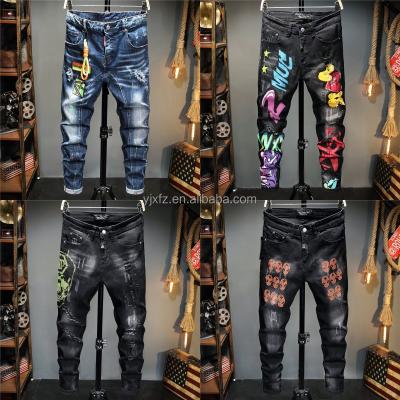 China European and American men's high quality commercial border high quality jeans pencil pants breathable pants high quality style dozen of European and American wholesale for sale