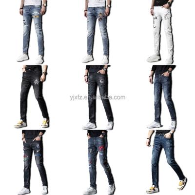 China Factory wholesale high quality breathable men's casual street wear thin straight leg jeans men's jeans for sale