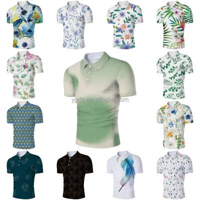 China Anti-wrinkle Europe and America Department of America Heavy Street Retro T-shirt Heavy Street Casual Loose Short Sleeve Men's Polo Shirt Wholesale for sale