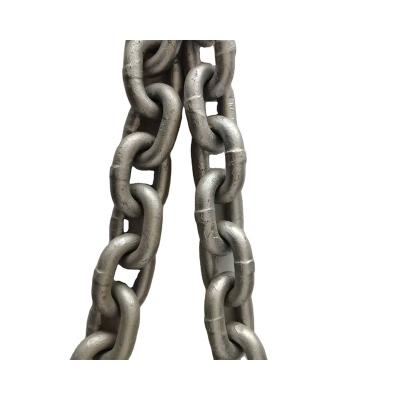 China Manufacturer Provides 28 Ton HDG Long Lifting Link Tuna Chain Welded Chain for sale