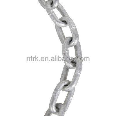 China Hot Dipped Galvanized Link 25mm , Carbon Steel (Q195 /Q235) G30 DIN763 Long Galvan Steel Link Chain for sale