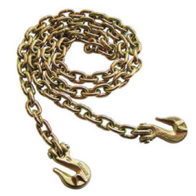 China Lashing Manufacturer Custom Wholesale Medium Link Chain Gold Yellow Bundled Chain for sale