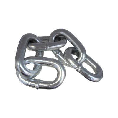 China Lifts Manufacturer Custom Wholesale Astm 80 Link Chain Carbon Steel Q235 Chain With Hook for sale