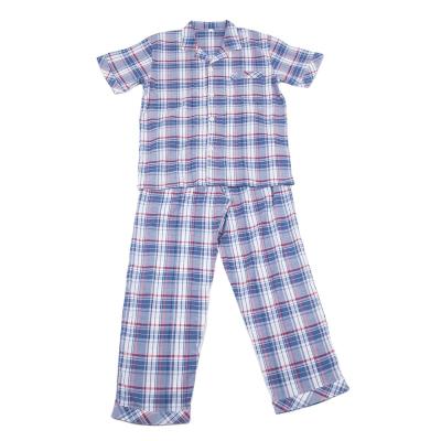 China Guaranteed Comfortable Comfortable Mens Loungewear Quality Appropriate Price Plaid Pajama Set Breathable Pajama Set for sale