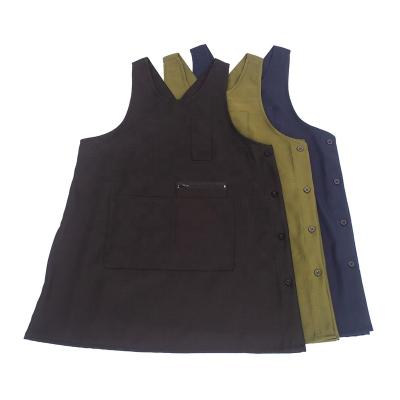 China High Quality Pure Color Personalized Waterproof Water Proof Custom Sleeveless Apron for sale