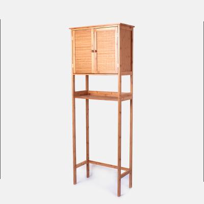 China Customized Environmentally Friendly Antique Bathroom Vanity Toilet Wooden Bamboo Cabinet For Sale for sale