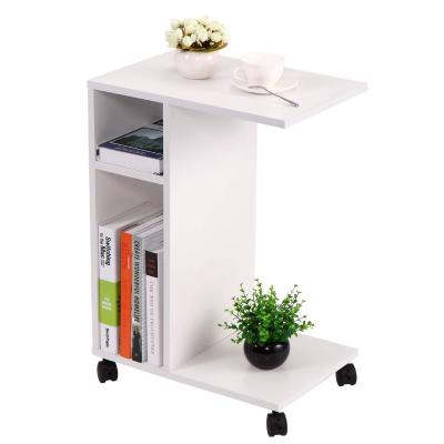 China New Arrival Extendable Laptop Desk With Pulleys Living Room Home Bathroom Furniture Wooden Storage Cabinet for sale