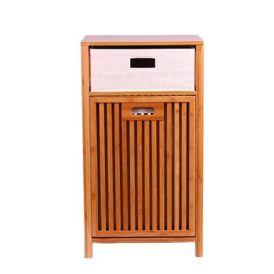 China Multifunctional Household Bamboo Durable Living Room Furniture Wooden Storage Drawer Bamboo Cabinet for sale