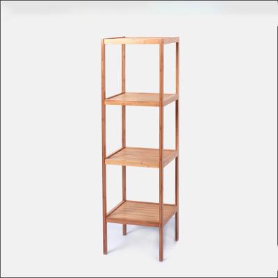 China 2019 China Export CLOTHING Four Tiers Decorating Toy Store Bamboo Wood Display Rack for sale