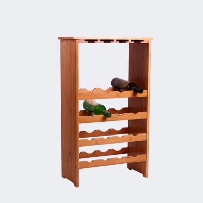 China 2017 Sustainable Best Selling European Stored Bamboo Wooden Wine Rack Wooden Rack for sale