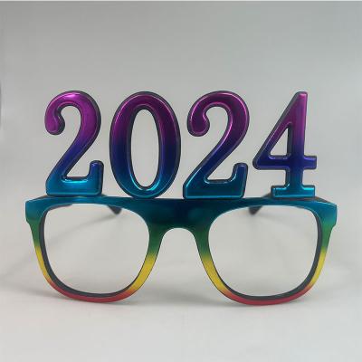 China 2024 Good Years Party Glasses Fashion Sunglasses Customize Color Cheap Price for sale