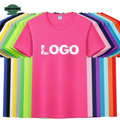 China Anti-wrinkle 2023 High Quality Short Sleeve Solid Color Round Neck 100% Polyester White Sublimation Graphic Unisex Sport T Shirt For Men for sale