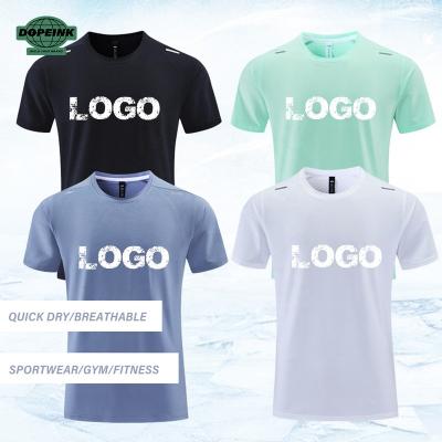 China Anti-wrinkle Factory Wholesale High Quality Plain T Shirt Custom Print Graphic Logo 100% Polyester Hot Sublimation Blank Mens T Shirts for sale