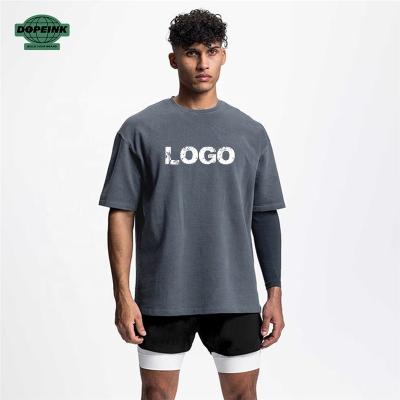 China Breathable New Design Cotton Jogging Gym Loose Fit 100% Cotton Oversized Tee Shirt Short Sleeves Acid Wash Men T Shirts for sale