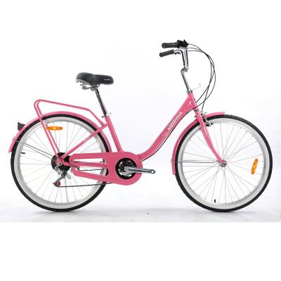 China High Quality Customized Color 26 Inch Alloy Frame 7Speed ​​Commuter Bike 26 Inch City Bicycle for sale