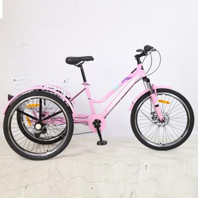 China Factory Manufacture Mountain 24inch 7 Speed ​​Steel Frame Adult Various Other Tricycles for sale