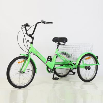 China Cargo Low Price Steel Frame Bike Adults 20 Inch Bicycle 3 Wheel Trike Tricycle for sale